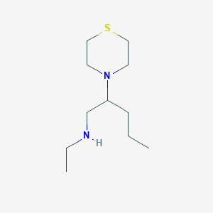 molecular formula C11H24N2S B12864592 Ethyl[2-(thiomorpholin-4-yl)pentyl]amine 