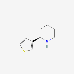 molecular formula C9H13NS B12864632 (R)-2-(Thiophen-3-yl)piperidine 