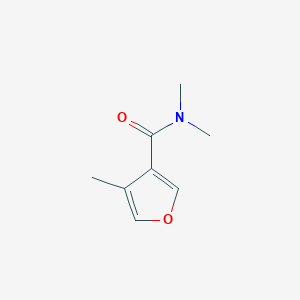 molecular formula C8H11NO2 B12864659 N,N,4-trimethylfuran-3-carboxamide 