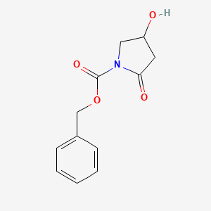 molecular formula C12H13NO4 B12864688 Benzyl 4-hydroxy-2-oxopyrrolidine-1-carboxylate 