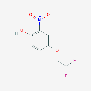 molecular formula C8H7F2NO4 B12864745 4-(2,2-Difluoroethoxy)-2-nitrophenol 