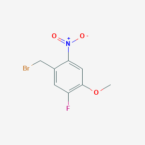 molecular formula C8H7BrFNO3 B12864844 5-Fluoro-4-methoxy-2-nitrobenzyl bromide 