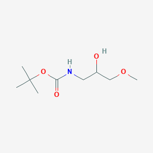 molecular formula C9H19NO4 B12864886 tert-Butyl (2-hydroxy-3-methoxypropyl)carbamate 