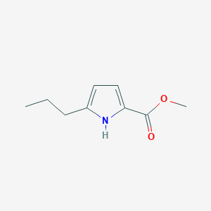 molecular formula C9H13NO2 B12864975 Methyl 5-propyl-1H-pyrrole-2-carboxylate 