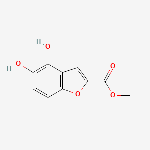 molecular formula C10H8O5 B12865277 Methyl 4,5-dihydroxybenzofuran-2-carboxylate 