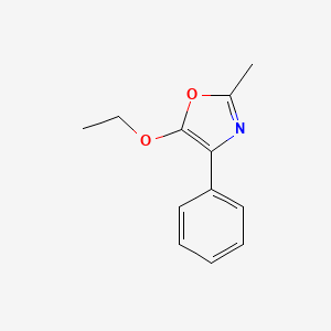 molecular formula C12H13NO2 B12865322 5-Ethoxy-2-methyl-4-phenyloxazole 