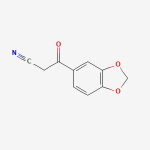 molecular formula C10H7NO3 B1286533 3-(1,3-benzodioxol-5-yl)-3-oxopropanenitrile CAS No. 96220-14-3