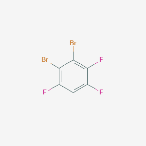 molecular formula C6HBr2F3 B12865411 1,2-Dibromo-3,5,6-trifluorobenzene 