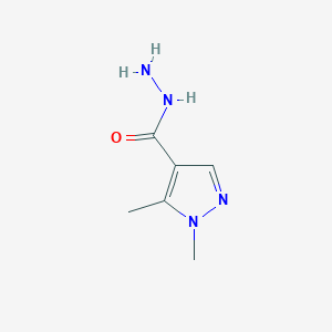 molecular formula C6H10N4O B1286551 1,5-Dimethyl-1H-pyrazole-4-carbohydrazide CAS No. 864948-68-5