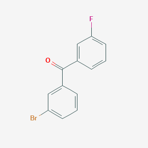 molecular formula C13H8BrFO B1286563 (3-Bromophenyl)(3-fluorophenyl)methanone CAS No. 75762-58-2
