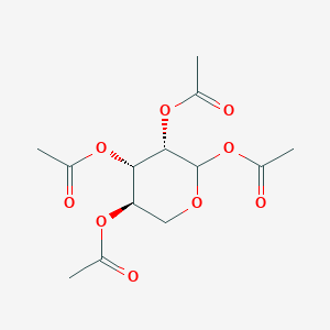 molecular formula C13H18O9 B12865661 1,2,3,4-Tetra-o-acetyl-d-lyxopyranose 