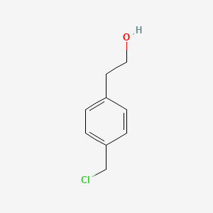 molecular formula C9H11ClO B1286568 Benzeneethanol, 4-(chloromethyl)- 