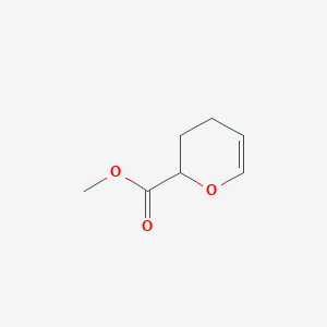 molecular formula C7H10O3 B12865842 Methyl 3,4-dihydro-2H-pyran-2-carboxylate 