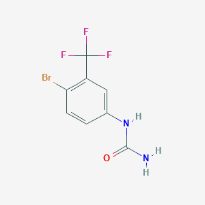 molecular formula C8H6BrF3N2O B12865916 4-Bromo-3-(trifluoromethyl)phenylurea 