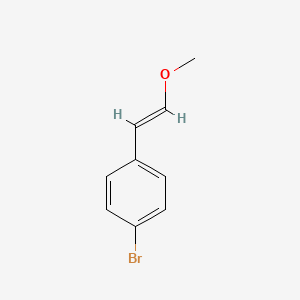 molecular formula C9H9BrO B1286592 1-Bromo-4-(2-methoxy-vinyl)-benzene CAS No. 59436-09-8