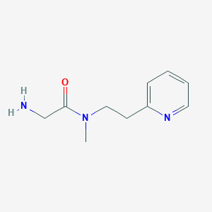 molecular formula C10H15N3O B1286607 2-amino-N-methyl-N-[2-(pyridin-2-yl)ethyl]acetamide 