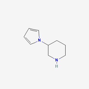 molecular formula C9H14N2 B1286608 3-(1H-pyrrol-1-yl)piperidine CAS No. 169750-97-4