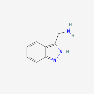 molecular formula C8H9N3 B1286614 3-(Aminomethyl)-1H-indazole CAS No. 806640-37-9