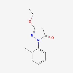 molecular formula C12H14N2O2 B12866164 3-Ethoxy-1-(o-tolyl)-1H-pyrazol-5(4H)-one 