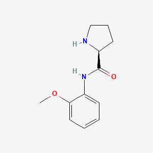 molecular formula C12H16N2O2 B12866219 (S)-Pyrrolidine-2-carboxylic acid (2-methoxy-phenyl)-amide 