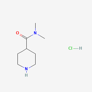 molecular formula C8H17ClN2O B1286627 N,N-dimethylpiperidine-4-carboxamide hydrochloride CAS No. 6270-42-4