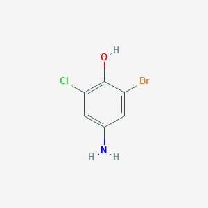 molecular formula C6H5BrClNO B1286634 4-Amino-2-bromo-6-chlorophenol CAS No. 1158322-54-3