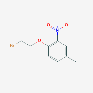 molecular formula C9H10BrNO3 B12866363 1-(2-Bromoethoxy)-4-methyl-2-nitrobenzene 