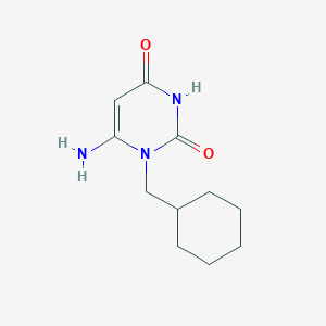 molecular formula C11H17N3O2 B1286642 6-Amino-1-(cyclohexylmethyl)-1,2,3,4-tetrahydropyrimidine-2,4-dione 