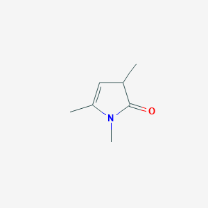 molecular formula C7H11NO B12866516 1,3,5-Trimethyl-1H-pyrrol-2(3H)-one 