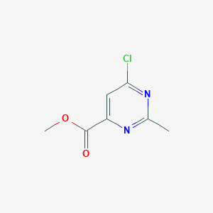 molecular formula C7H7ClN2O2 B1286658 Methyl 6-chloro-2-methylpyrimidine-4-carboxylate CAS No. 1112178-31-0