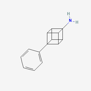 molecular formula C14H13N B12866622 4-Phenylcuban-1-amine 