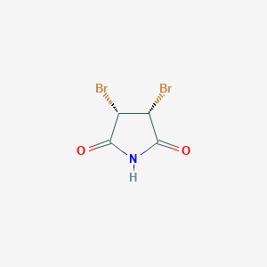 molecular formula C4H3Br2NO2 B12866641 Cis-3,4-Dibromopyrrolidine-2,5-dione 