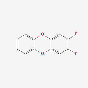 molecular formula C12H6F2O2 B12866690 2,3-Difluorodibenzo-P-dioxin CAS No. 50585-38-1