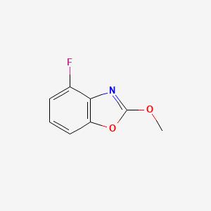 molecular formula C8H6FNO2 B12866698 4-Fluoro-2-methoxybenzo[d]oxazole 