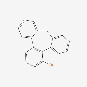 molecular formula C19H13Br B12866776 1-Bromo-9H-tribenzo[a,c,e][7]annulene 