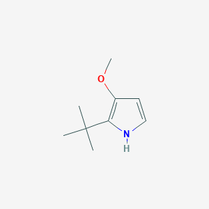 molecular formula C9H15NO B12866787 2-(tert-butyl)-3-methoxy-1H-pyrrole 
