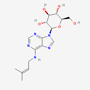 molecular formula C16H23N5O5 B12866821 Isopentenyl-Adenine-9-glucoside CAS No. 83087-94-9