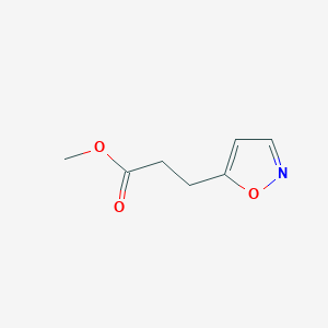 molecular formula C7H9NO3 B12866835 Methyl 3-(isoxazol-5-yl)propanoate CAS No. 915776-16-8
