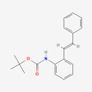 molecular formula C19H21NO2 B12866936 tert-Butyl (2-styrylphenyl)carbamate 