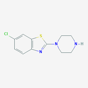 molecular formula C11H12ClN3S B128670 6-Chloro-2-piperazino-1,3-benzothiazole CAS No. 153025-29-7