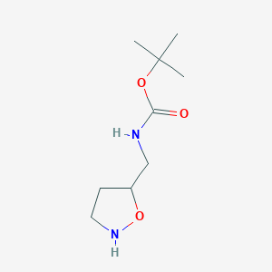 molecular formula C9H18N2O3 B12867077 tert-Butyl (isoxazolidin-5-ylmethyl)carbamate 