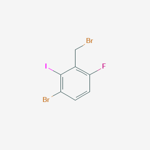 molecular formula C7H4Br2FI B12867091 3-Bromo-6-fluoro-2-iodobenzyl bromide 