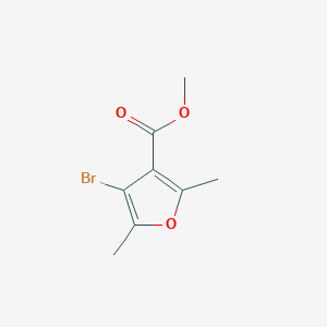 molecular formula C8H9BrO3 B12867101 Methyl 4-bromo-2,5-dimethylfuran-3-carboxylate 