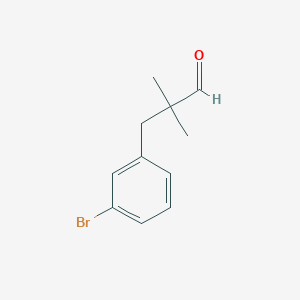 molecular formula C11H13BrO B1286729 3-(3-Bromophenyl)-2,2-dimethylpropanal 