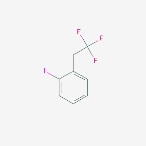 molecular formula C8H6F3I B12867340 1-Iodo-2-(2,2,2-trifluoroethyl)-benzene 