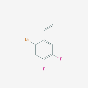 molecular formula C8H5BrF2 B12867371 2-Bromo-4,5-difluorostyrene 