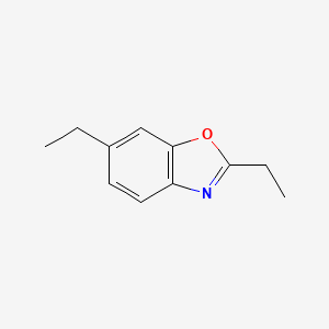 molecular formula C11H13NO B12867372 2,6-Diethylbenzo[d]oxazole 