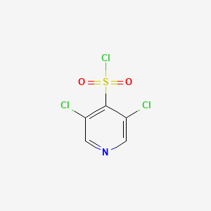 molecular formula C5H2Cl3NO2S B12867391 3,5-Dichloropyridine-4-sulfonyl chloride 