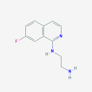 molecular formula C11H12FN3 B12867425 n-(2-Aminoethyl)-7-fluoroisoquinolin-1-amine 