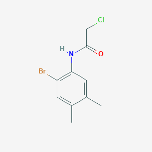 molecular formula C10H11BrClNO B12867450 N-(2-bromo-4,5-dimethylphenyl)-2-chloroacetamide 